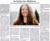 Andrea Vagt - Original Bayrisch Horoskop - Berchtesgadener Anzeiger, 17.07.2010