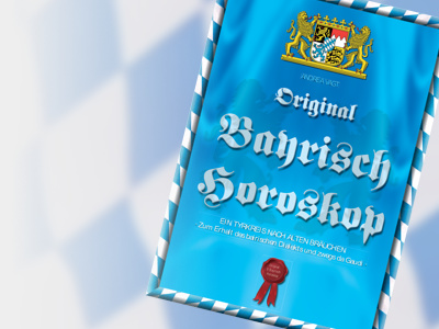 Plakat Bayrisch Horoskop - Horoskop und Astrologie mit mundartlichem Humor